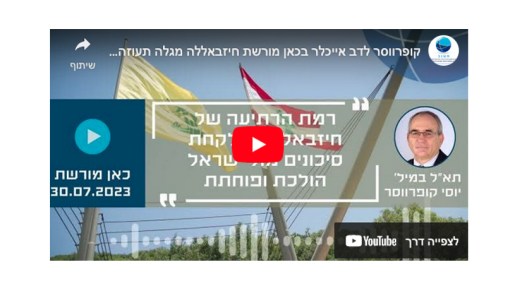 רמת הרתיעה של חיזבאללה לקחת סיכונים מול ישראל הולכת ופוחתת