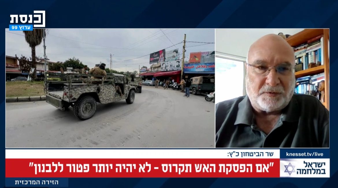 אסור לנו לשבת על הגדר בנוגע למה שקורה בסוריה