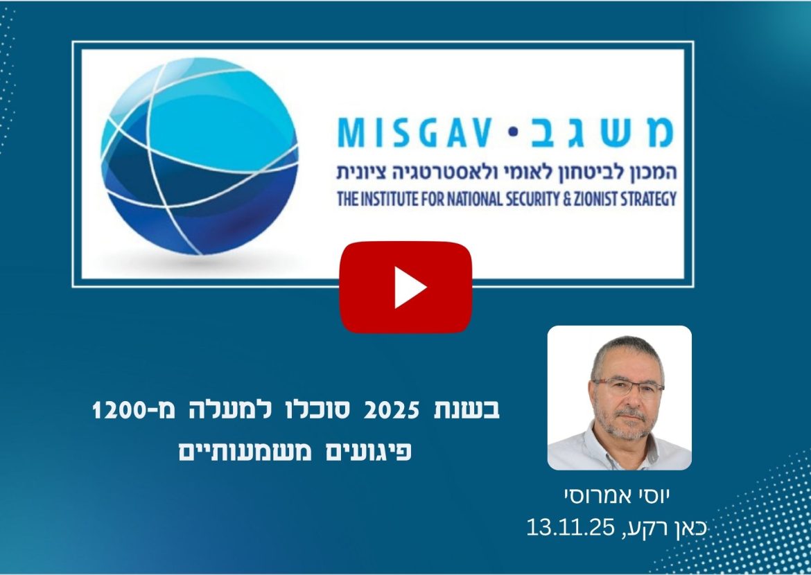 בשנת 2025 סוכלו למעלה מ-1200 פיגועים משמעותיים